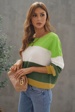 Load image into Gallery viewer, Pullover Colorblock Winter Sweater