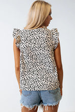 Load image into Gallery viewer, Ruffle Sleeve Embellished V-neck Blouse