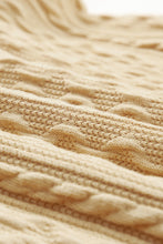 Load image into Gallery viewer, Khaki Solid Color Puffy Sleeve Textured Knit Top