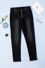 Load image into Gallery viewer, Button Fly Skinny Jeans with Pockets
