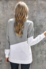 Load image into Gallery viewer, Patchwork Dropped Shoulder Sweatshirt