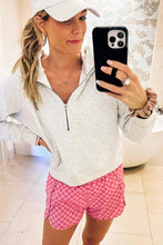 Load image into Gallery viewer, Plaid High Waisted Athletic Shorts