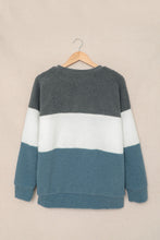 Load image into Gallery viewer, Oversized Colorblock Plush Sweatshirt