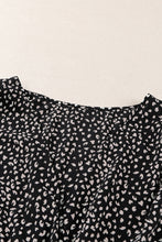 Load image into Gallery viewer, Leopard Print Belted V Neck Short Sleeve Romper