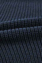 Load image into Gallery viewer, Dark Blue Dew Shoulder Juliette Knitted Sweater