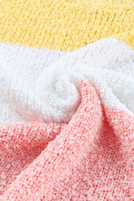 Load image into Gallery viewer, Colorblock Bubble Sleeve Plus Size Sweater