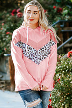 Load image into Gallery viewer, Plus Size Taupe Chevron Hooded Top