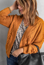 Load image into Gallery viewer, Khaki Chunky Wide Long Sleeve Knit Cardigan