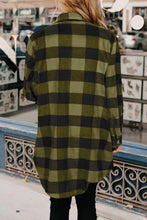 Load image into Gallery viewer, Turn-down Collar Plaid Shirt Coat