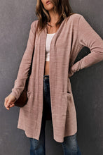 Load image into Gallery viewer, Tunic Back Open Front Cardigan with Pockets