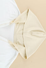 Load image into Gallery viewer, Khaki Colorblock V Neck Long Sleeve Hoodie