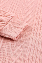 Load image into Gallery viewer, Leopard Sequin Splicing Sleeves Textured Knit Top