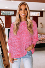 Load image into Gallery viewer, Oversized Leopard Puff Sleeve Blouse