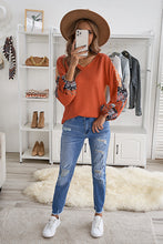 Load image into Gallery viewer, Contrast Eyelet Thermal Knit Top