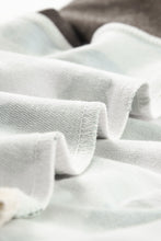 Load image into Gallery viewer, Print Color Block Pocketed Drawstring Hoodie