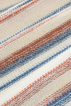 Load image into Gallery viewer, Multicolor Striped Knit Kangaroo Pocket Hooded Sweater