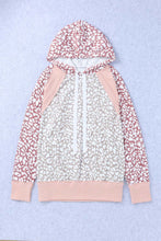 Load image into Gallery viewer, Leopard Long Sleeve Hooded Sweatshirt