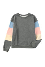 Load image into Gallery viewer, Colorblock Long Sleeve Pullover Sweatshirt
