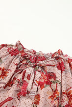 Load image into Gallery viewer, Split V Neck Printed Blouse