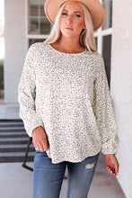 Load image into Gallery viewer, Crew Neck Long Sleeve Blouse
