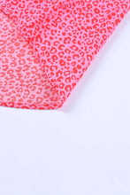Load image into Gallery viewer, Leopard Print Oversized Half Sleeve V Neck Top