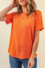 Load image into Gallery viewer, Solid Color Crew Neck Tee