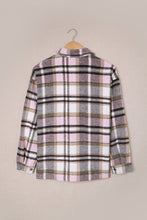 Load image into Gallery viewer, Geometric Plaid Print Pocketed Shacket