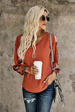 Load image into Gallery viewer, Contrast Eyelet Thermal Knit Top