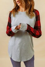 Load image into Gallery viewer, Buffalo Plaid Long Sleeve Sweatshirt