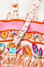 Load image into Gallery viewer, Multicolor Boho Patchwork Print Square Neck Sundress