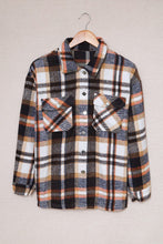 Load image into Gallery viewer, Geometric Plaid Print Pocketed Shacket