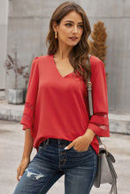 Load image into Gallery viewer, Flare Sleeve V Neck Loose Blouse