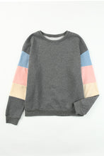 Load image into Gallery viewer, Colorblock Long Sleeve Pullover Sweatshirt