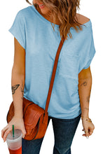 Load image into Gallery viewer, Knit Pocketed Tee with Side Slits