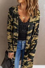 Load image into Gallery viewer, Camo Print Long Cardigan