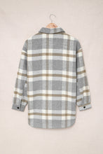 Load image into Gallery viewer, Plaid Print Pocket Women Shacket