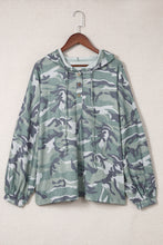 Load image into Gallery viewer, Long Sleeve Camo Print Oversize Hoodie
