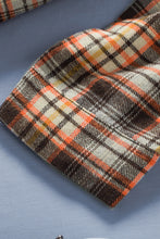 Load image into Gallery viewer, Plaid Print Button Long Sleeve Plus Size Shirt Coat