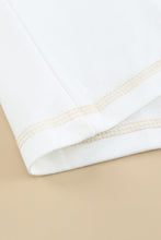 Load image into Gallery viewer, Khaki Colorblock V Neck Long Sleeve Hoodie