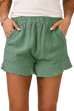 Load image into Gallery viewer, High Waist Pocketed Ruffle Shorts