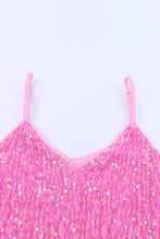 Load image into Gallery viewer, Sequin Adjustable Straps Tank Top