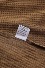 Load image into Gallery viewer, Waffle Knit Buttoned Long Sleeve Top