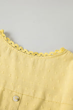 Load image into Gallery viewer, Swiss Dot Lace Splicing Short Sleeve Top