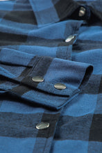 Load image into Gallery viewer, Turn-down Collar Plaid Shirt Jacket