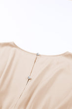 Load image into Gallery viewer, Khaki Sequin Patchwork Drawstring High Waist Romper