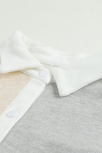 Load image into Gallery viewer, Contrast Trim Colorblock Knit Shirt
