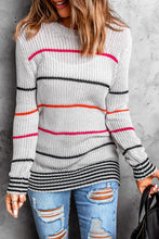 Load image into Gallery viewer, Ribbed Knit Striped Sweater