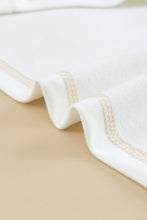 Load image into Gallery viewer, Khaki Colorblock V Neck Long Sleeve Hoodie