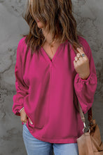 Load image into Gallery viewer, Split V Neck Dolman Top