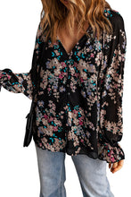 Load image into Gallery viewer, Wildflower Print Chiffon Blouse